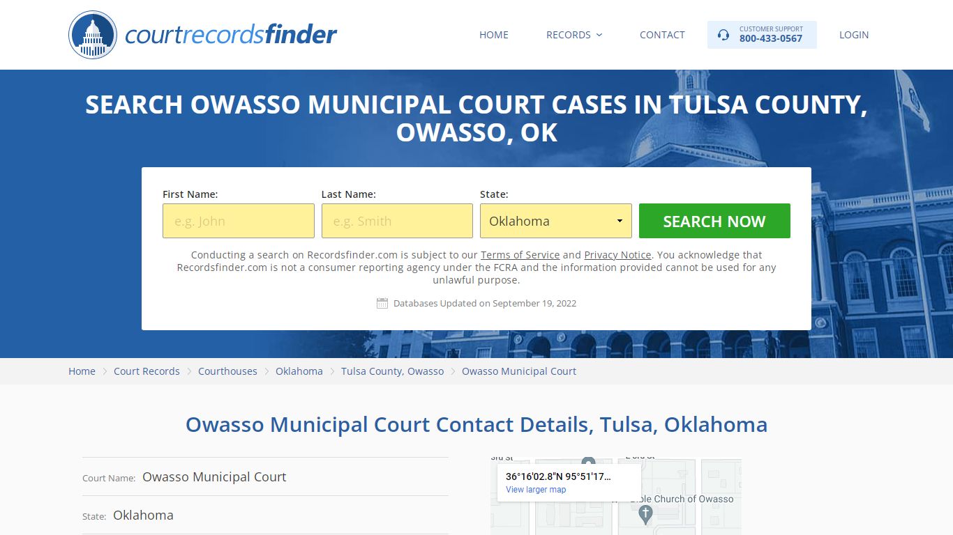 Owasso Municipal Court Case Search - RecordsFinder