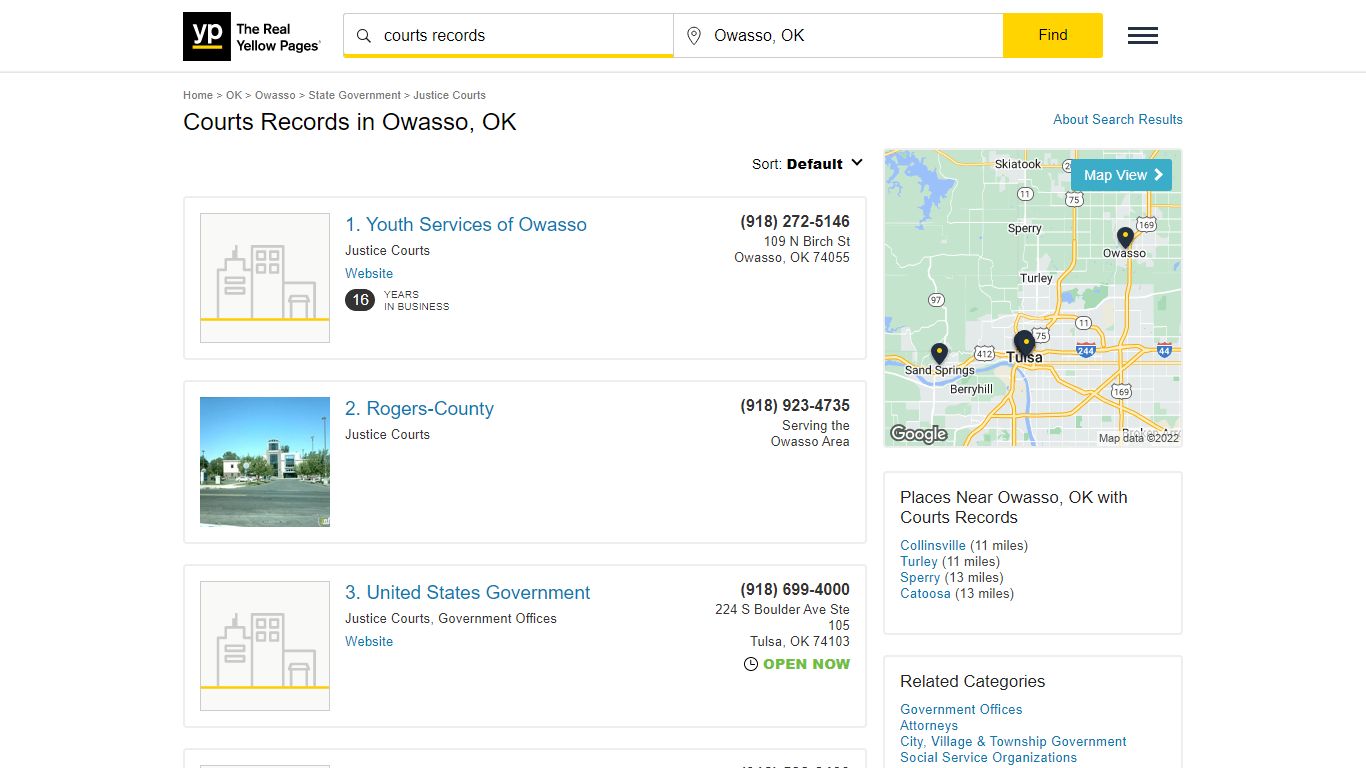 Best 13 Courts Records in Owasso, OK with Reviews - YP.com